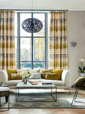 Harlequin Pontia abstract ombre fabric ochre steel - British product