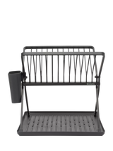John Lewis Brabantia SinkSide Foldable Dish Drying Rack, Dark Grey- Buy online at McGrocer