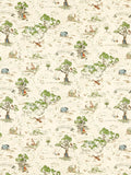 Sanderson oilcloth tablecloth fabric Winnie the Pooh design - British product