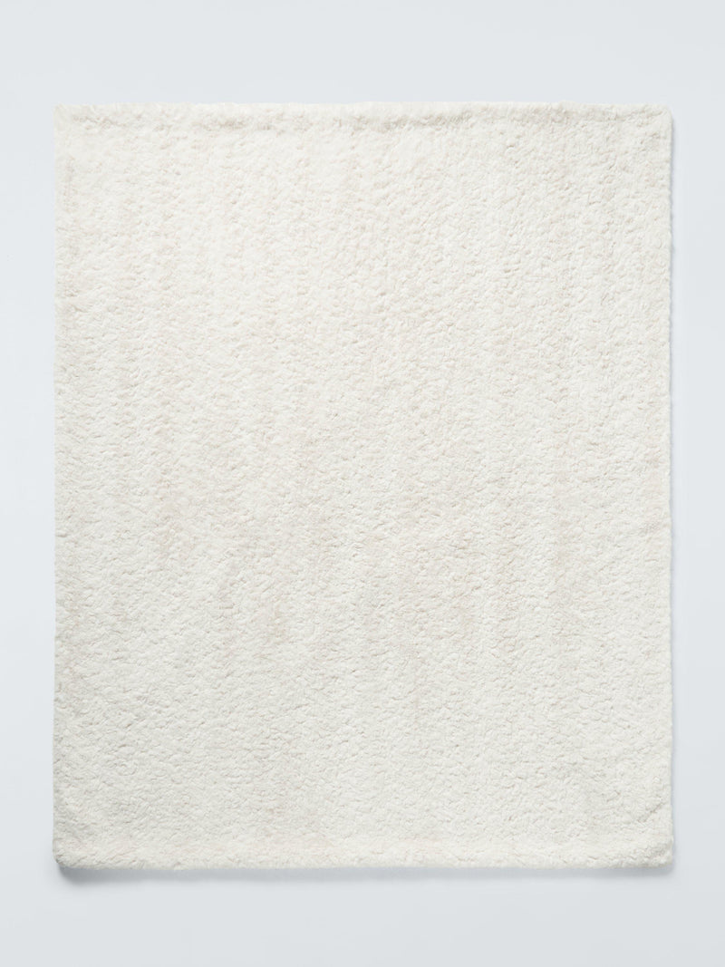 John Lewis faux fur throw in white, UK version