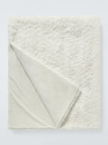 John Lewis faux fur throw in white, UK version