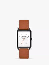 John Lewis Skagen Men's Hagen Leather Strap Watch- Buy online at McGrocer