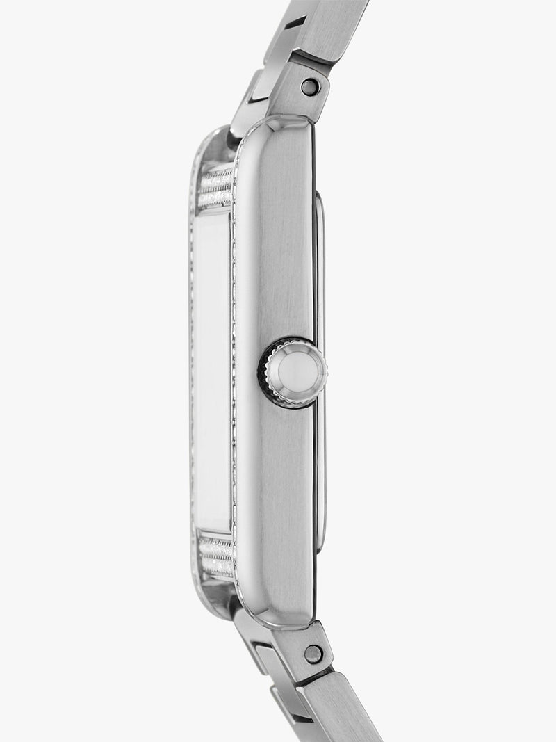 Emporio Armani crystal bracelet watch, silver, imported from the UK