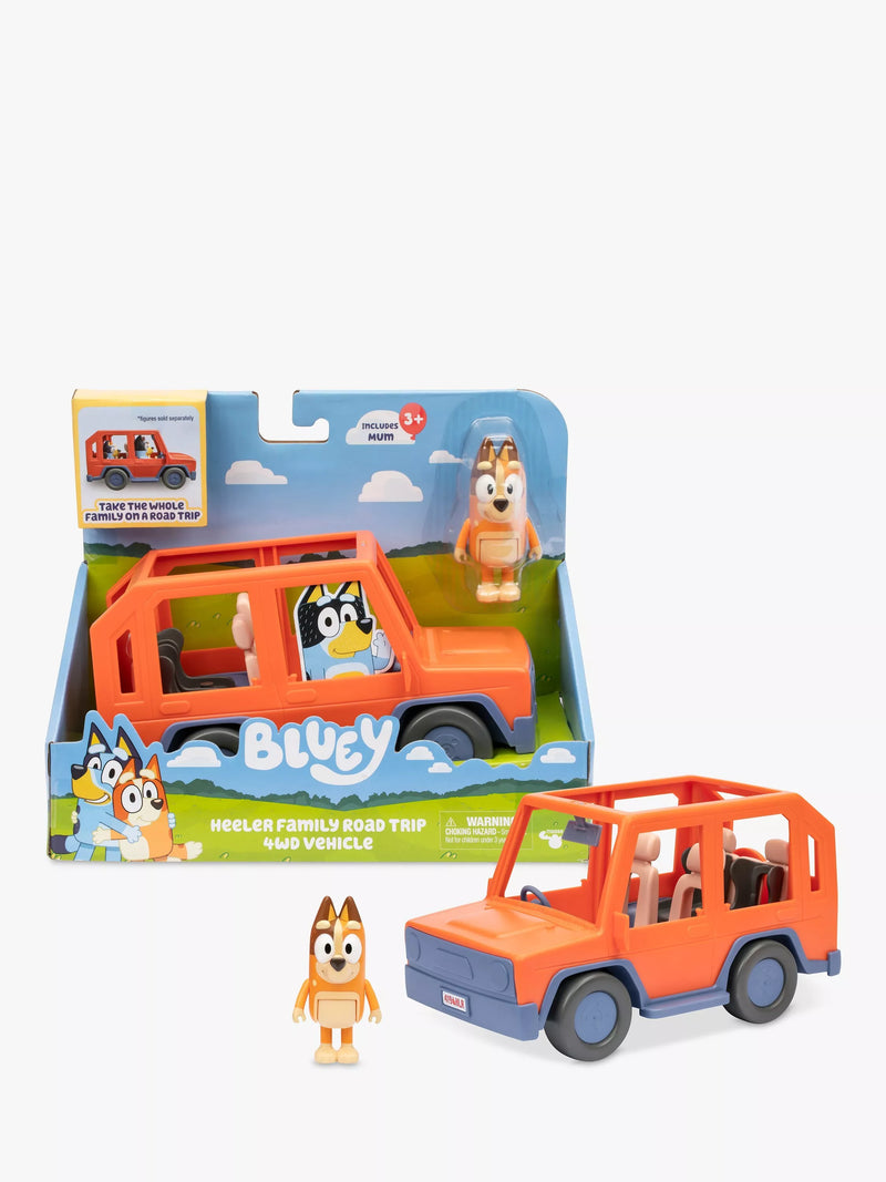 Bluey Heeler Family Road Trip 4WD Vehicle toy (British brand)