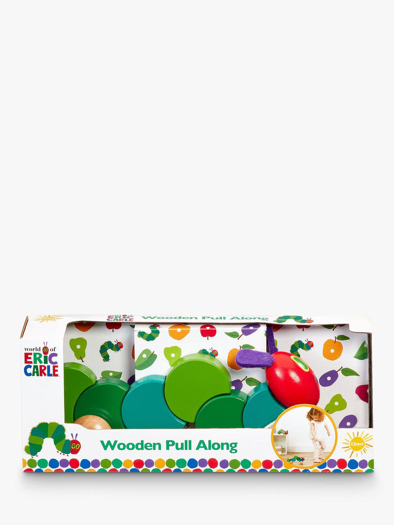 Rainbow Designs Very Hungry Caterpillar wooden pull-along toy, imported from the UK