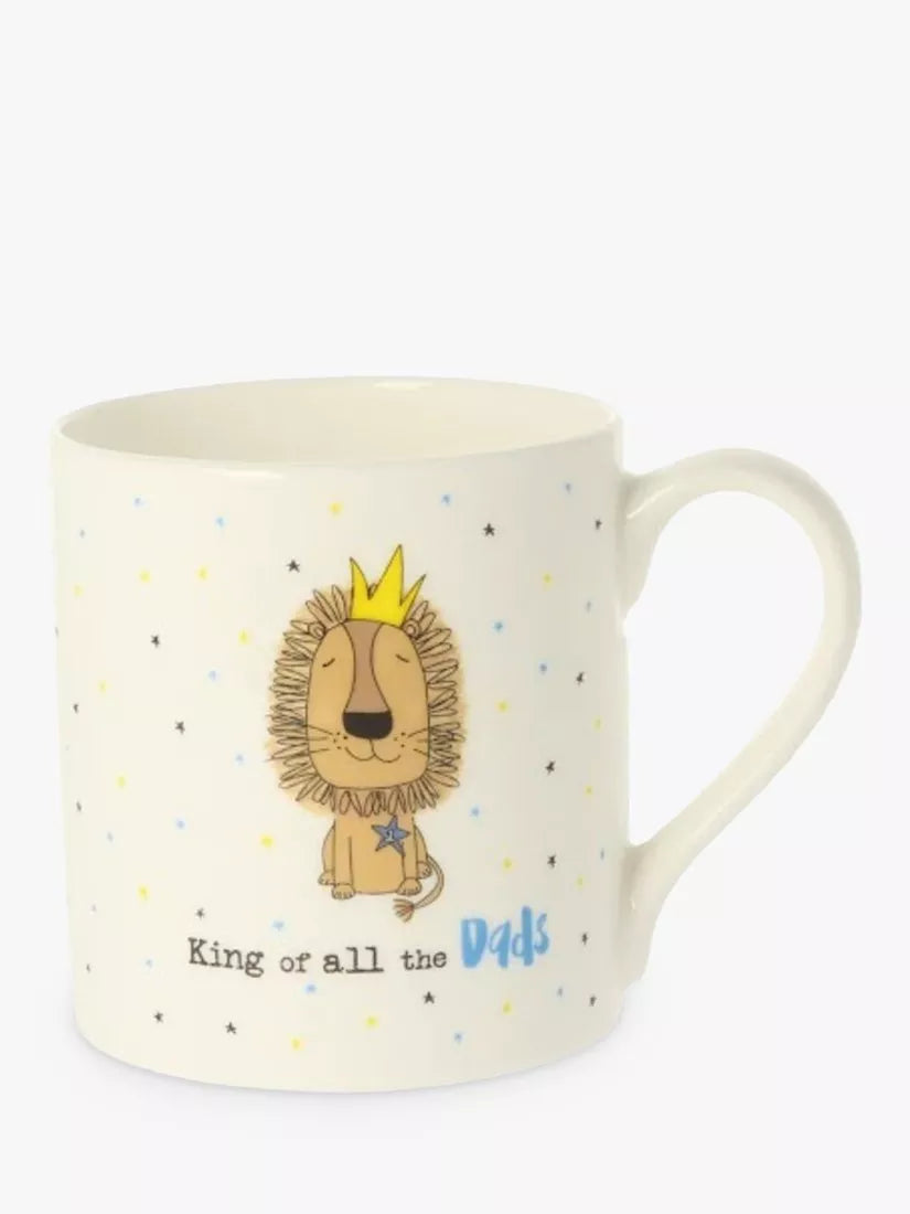 McLaggan Smith 'King of All the Dads' Bone China Mug, 350ml, Multi - McGrocer