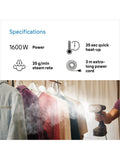 Braun GS7077 clothes steamer black 250ml (British brand)