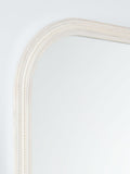 John Lewis hand-carved overmantel mirror whitewash 95x105cm (British brand)