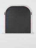John Lewis hand-carved overmantel mirror whitewash 95x105cm (British brand)