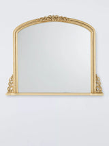 John Lewis John Lewis Vintage French Overmantel Wall Mirror, Antique Gold, 95 x 115cm- Buy online at McGrocer