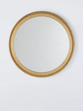 John Lewis vintage French round wall mirror 68cm antique gold, UK version