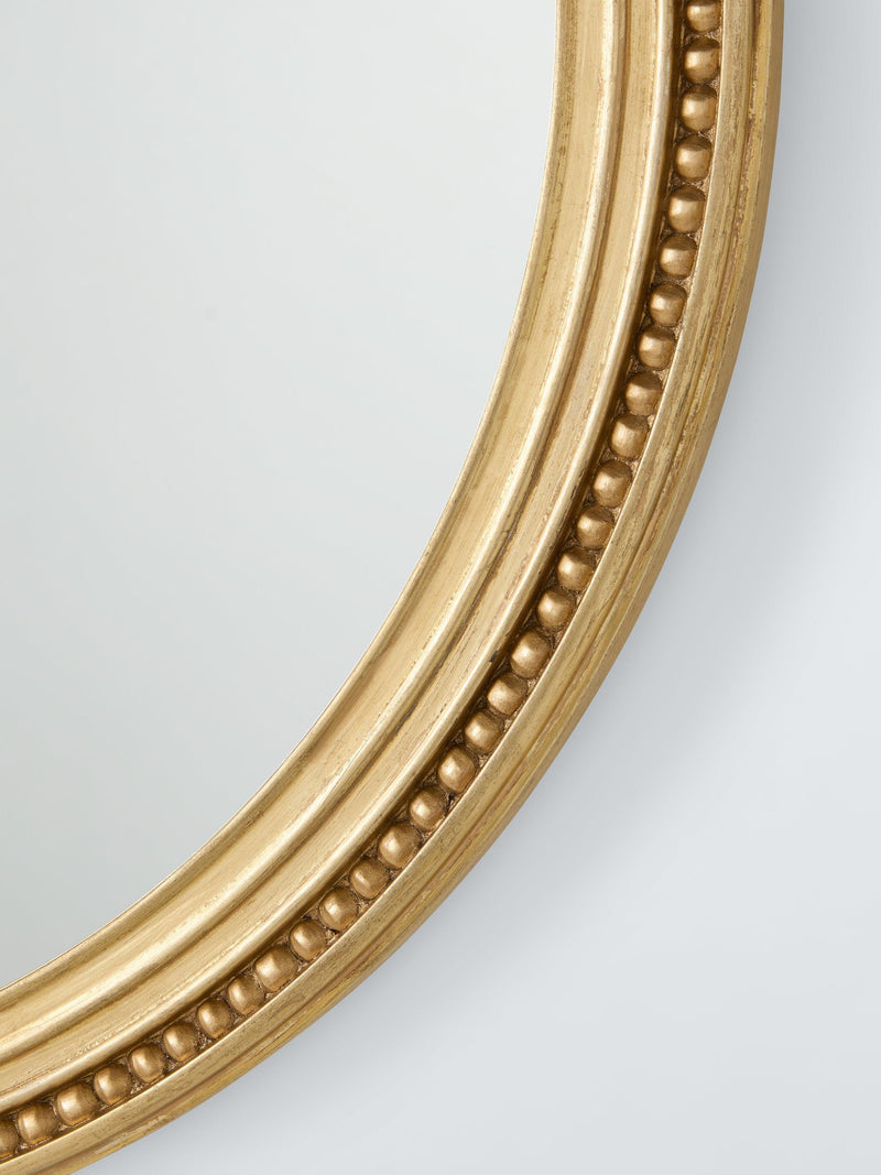 John Lewis vintage French round wall mirror 68cm antique gold, UK version
