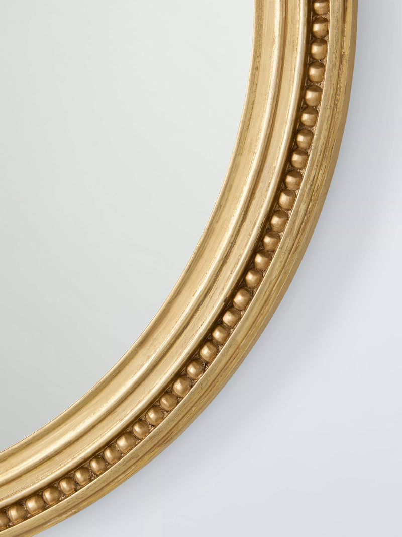 John Lewis vintage French round wall mirror 68cm antique gold, UK version