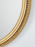 John Lewis vintage French round wall mirror 68cm antique gold, UK version