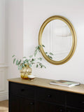 John Lewis vintage French round wall mirror 68cm antique gold, UK version