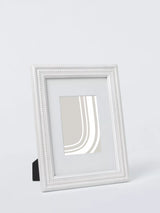John Lewis John Lewis Hand-Carved Coastal Wood Photo Frame & Mount, White Wash, A4 Single Photo Frame- Buy online at McGrocer