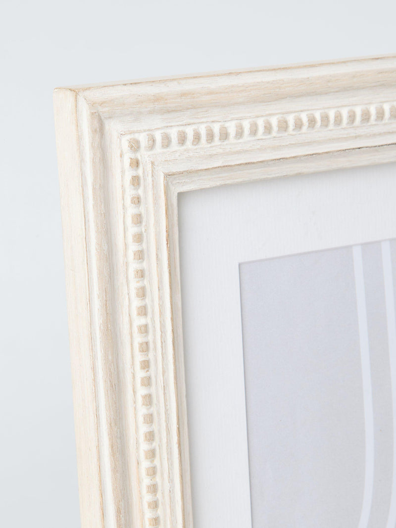 John Lewis hand-carved whitewash wood photo frame 4x6 imported from the UK