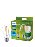 Philips LED bulb 2.3W warm white pack of 2 (British brand)