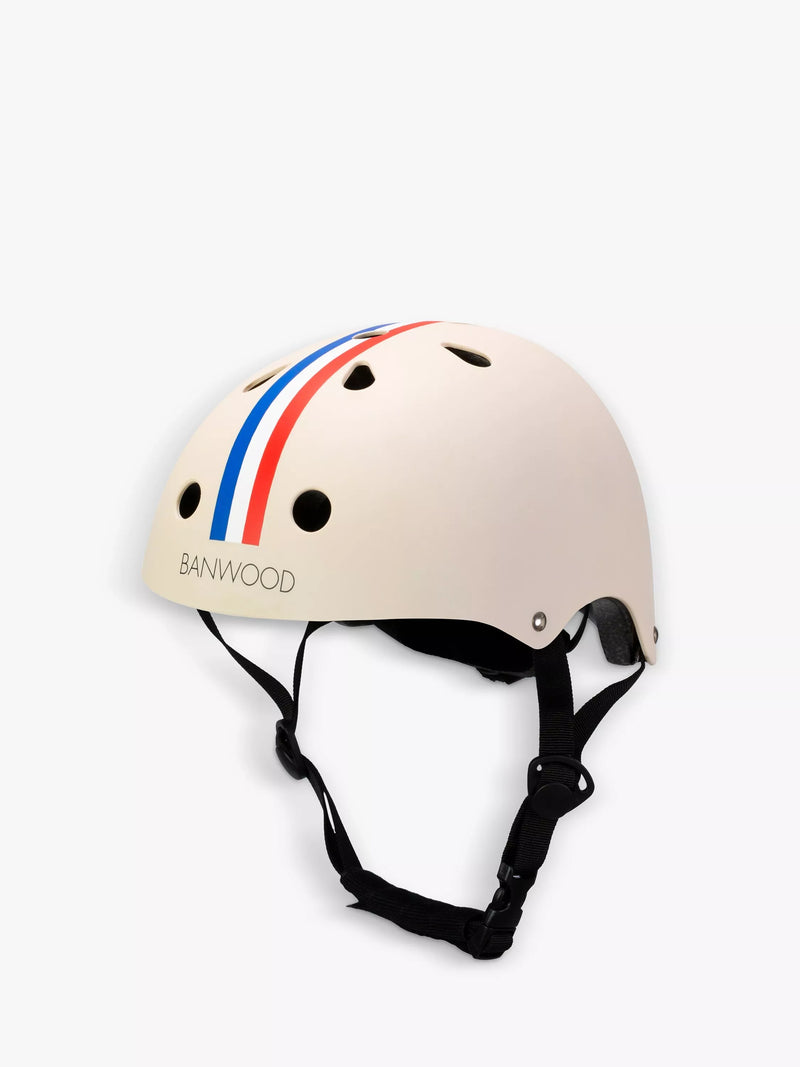 Banwood bike helmet cream stripes 48-52cm, imported from the UK