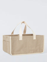 John Lewis John Lewis Large Gingham Storage Caddy- Buy online at McGrocer
