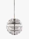 Tom Dixon Press Glass Sphere mini pendant light clear, imported from the UK
