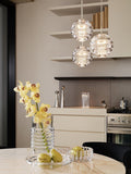 Tom Dixon Press Glass Sphere mini pendant light clear, imported from the UK