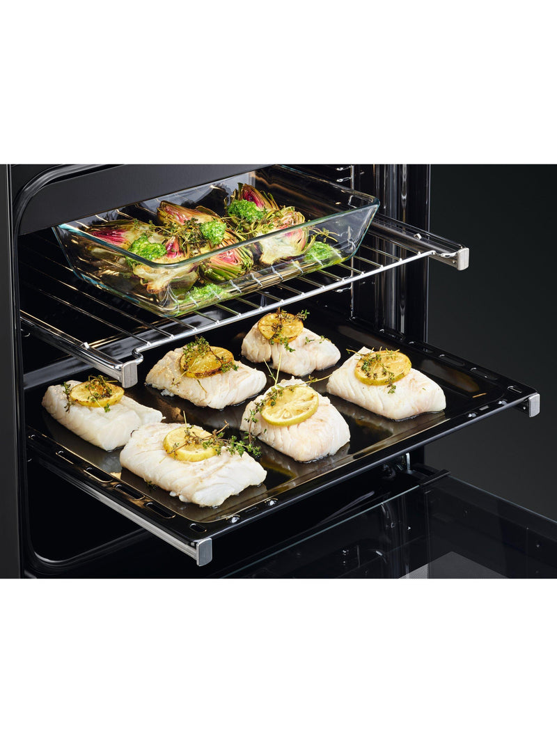 AEG freestanding electric cooker stainless steel 89x55x60cm, imported from the UK