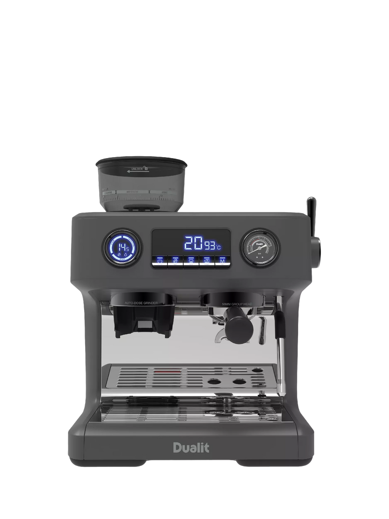 Dualit Espressivo Pro dual boiler espresso machine in grey - British product