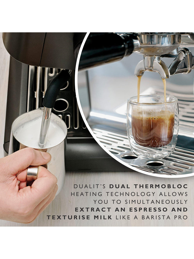 Dualit Espressivo Pro dual boiler espresso machine in grey - British product