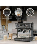 Dualit Espressivo Pro dual boiler espresso machine in grey - British product