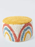 John Lewis rainbow tufted pouffe - British product