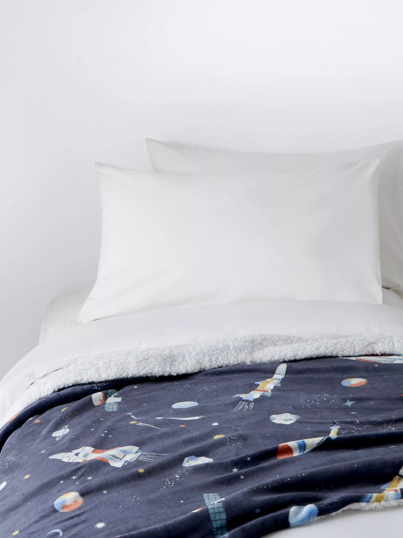 John Lewis kids fleece blanket navy - British product