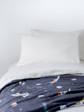 John Lewis kids fleece blanket navy - British product