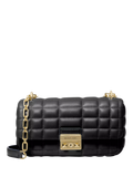 Michael Kors small quilted leather shoulder bag black, UK version