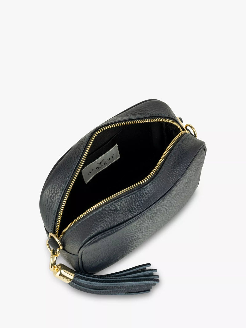 Apatchy London crossbody bag in navy - British product