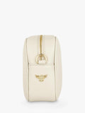 Apatchy London leather crossbody bag in stone (British brand)