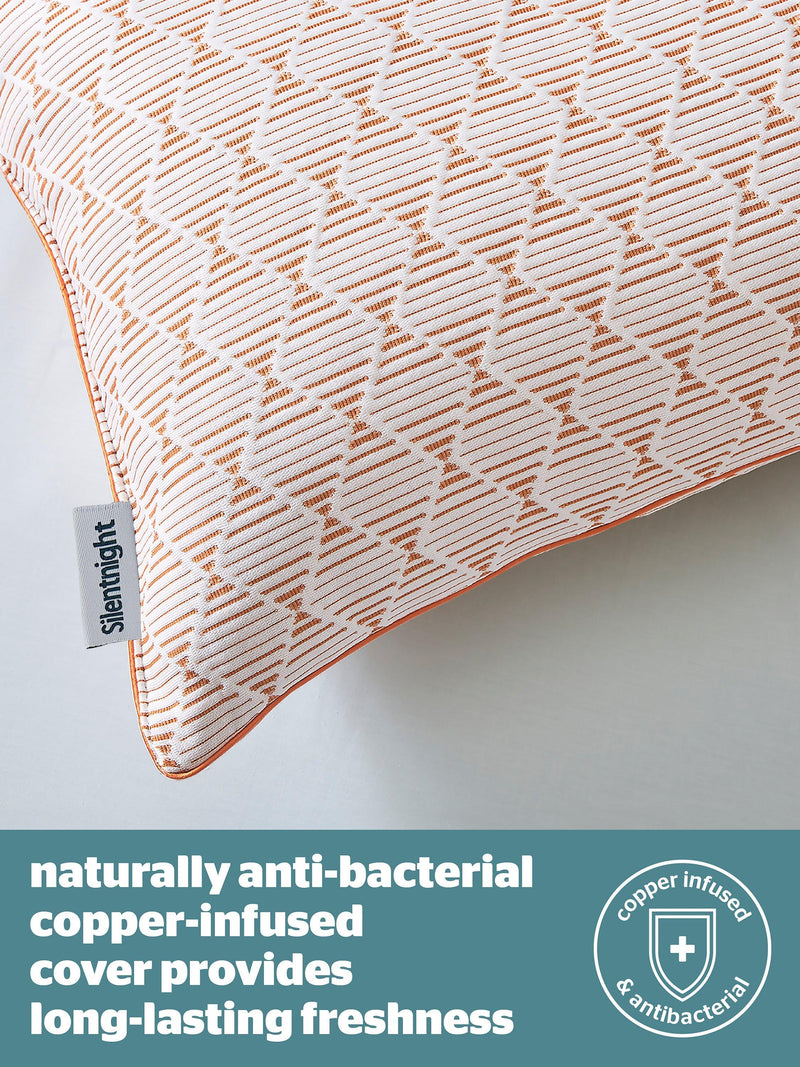 Silentnight cooling copper pillow medium firm (British brand)