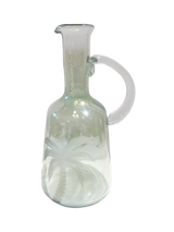 John Lewis Culinary Concepts Palm Etched Glass Pitcher Green Serving Pitcher 1L- Buy online at McGrocer
