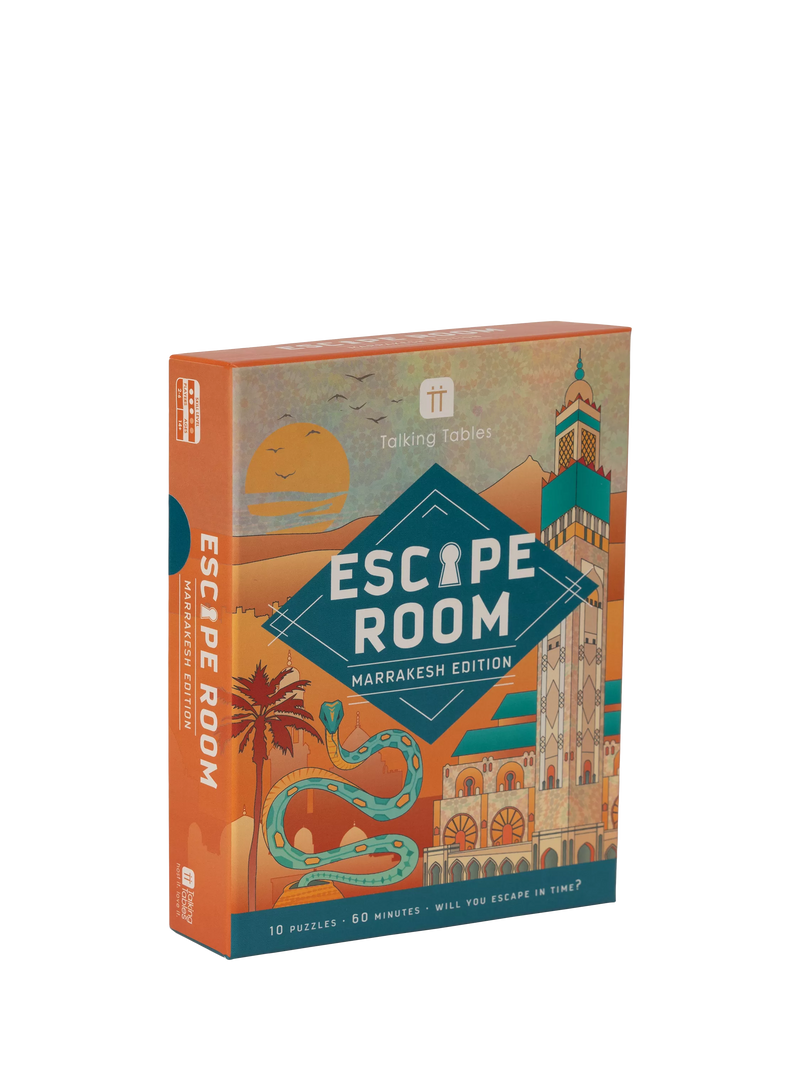 Talking Tables Marrakesh escape room board game, imported from the UK