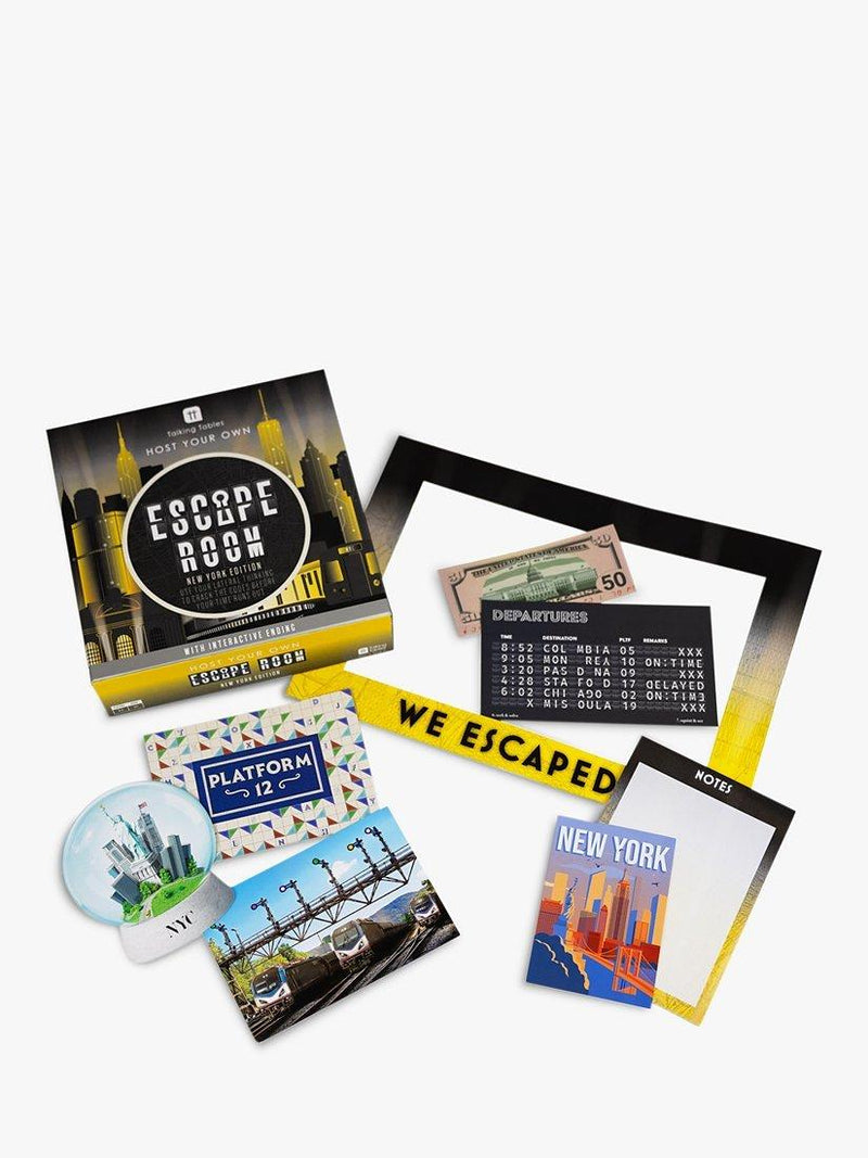 Talking Tables escape room game New York Edition (British brand)