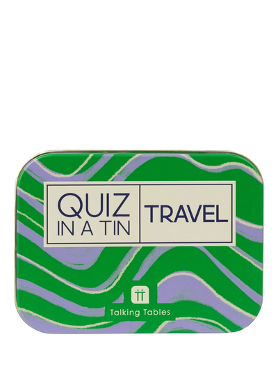 Boîte de quiz de voyage Talking Tables John Lewis Quiz in a Tin - Acheter en ligne chez McGrocer