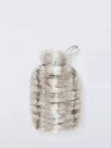 John Lewis Faux Fur Hot Water Bottle in Chinchilla- Buy online at McGrocer