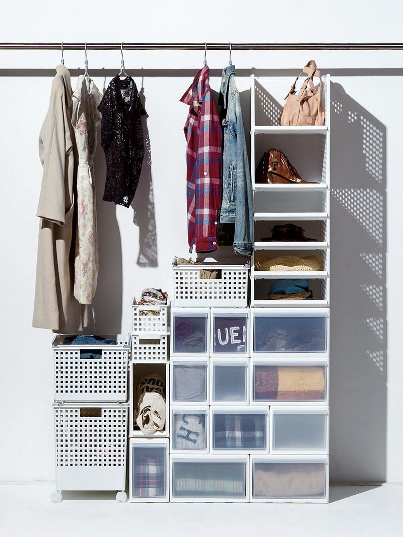 Like-it extra tall medium storage drawer W25.5cm white, imported from the UK