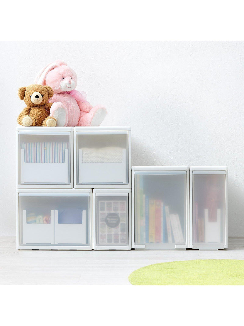 Like-it extra tall medium storage drawer W25.5cm white, imported from the UK