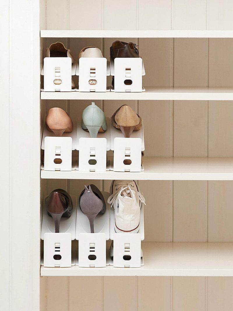 Like-it shoe space saver set of 6 white (British brand)