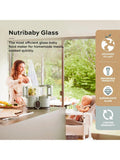Babymoov Nutribaby+ Glass baby food processor 1.5L, imported from the UK