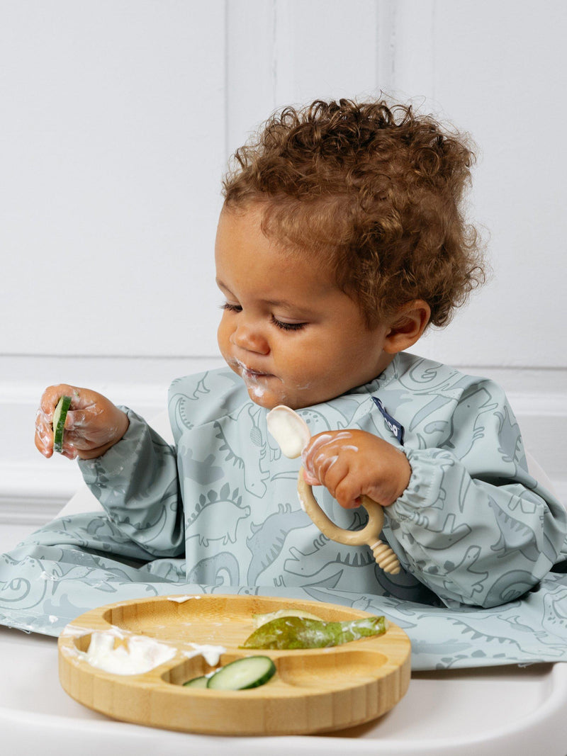 Bibado Coverall Weaning Bib with Dino design - British product