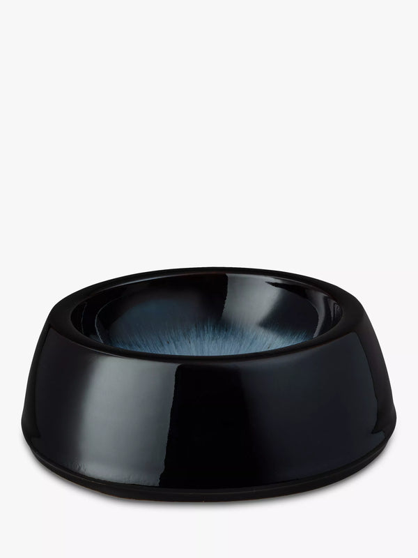 Denby Halo Medium Ceramic Pet Bowl Black Multi