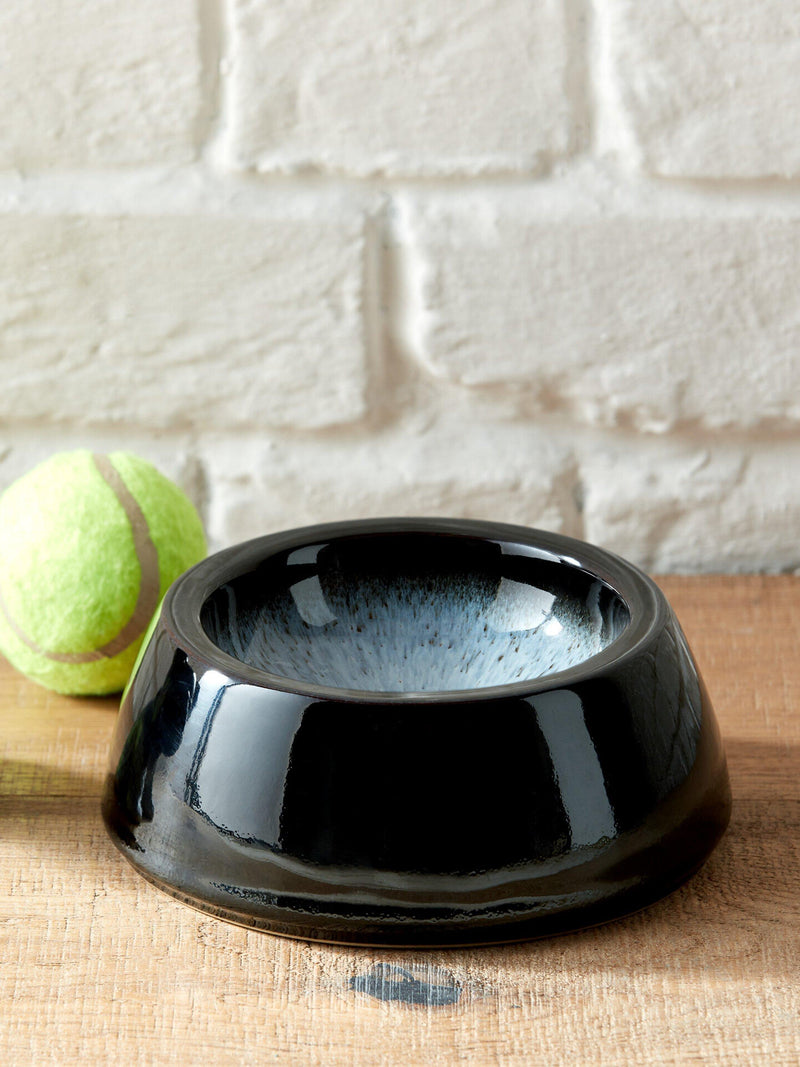 Denby Halo Medium Pet Bowl Black Multi - British product