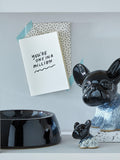 Denby Halo Medium Pet Bowl Black Multi - British product